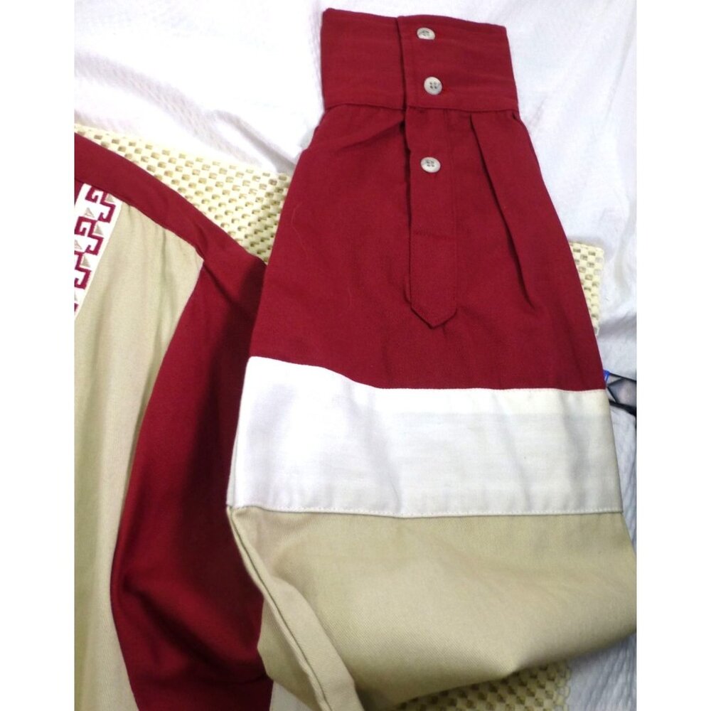 VTG Cowboys Turtle Association By Roper Mens Two-Tone Western Shirt Sz L Red & B - Picture 4 of 9